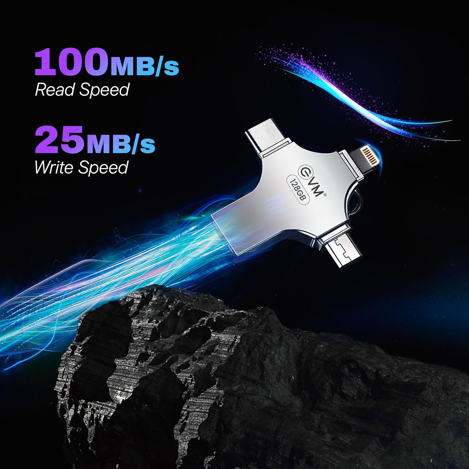 EVM EnStore 4-in-1 OTG 128GB Flashdrive