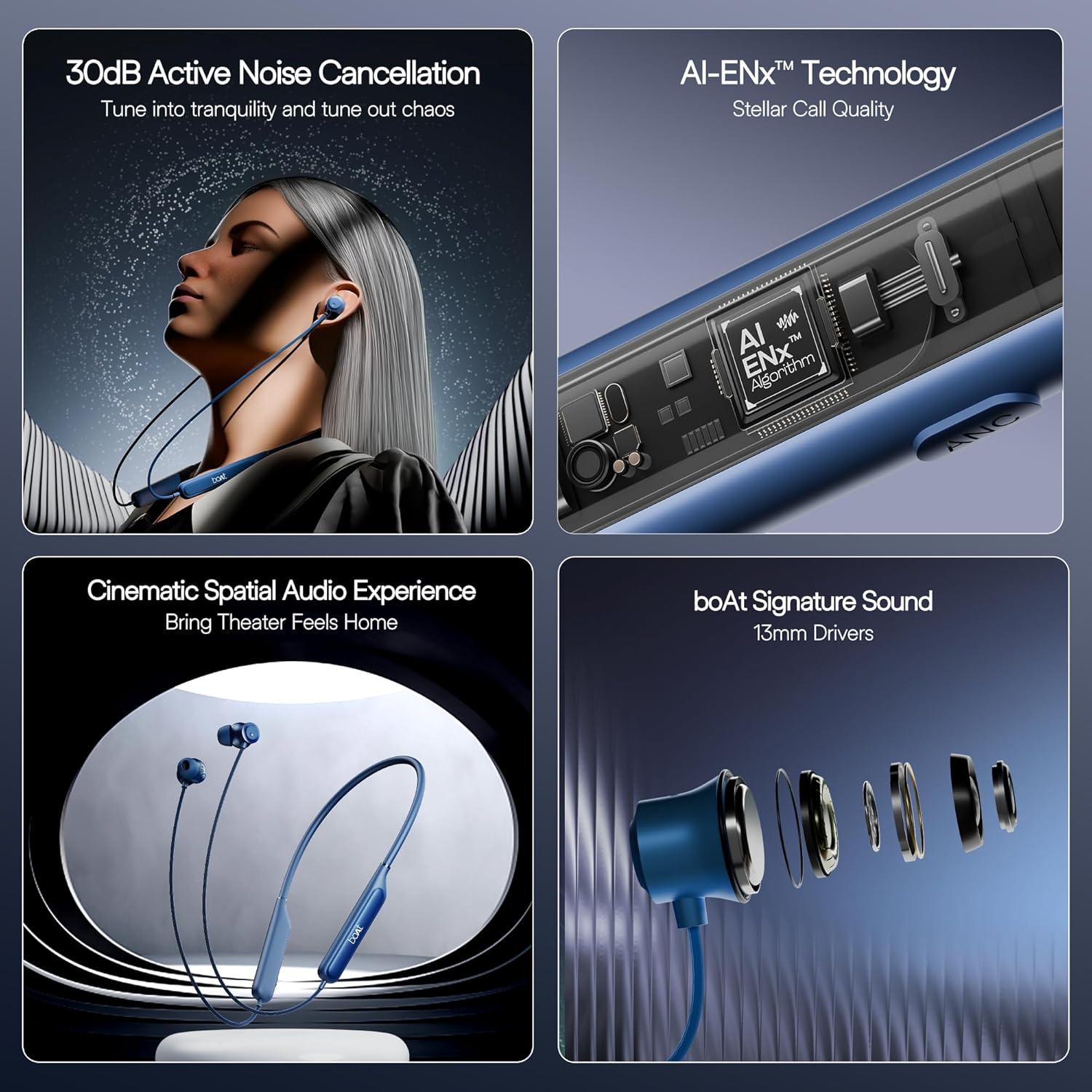 boAt Rockerz 210 ANC Bluetooth in Ear Neckband