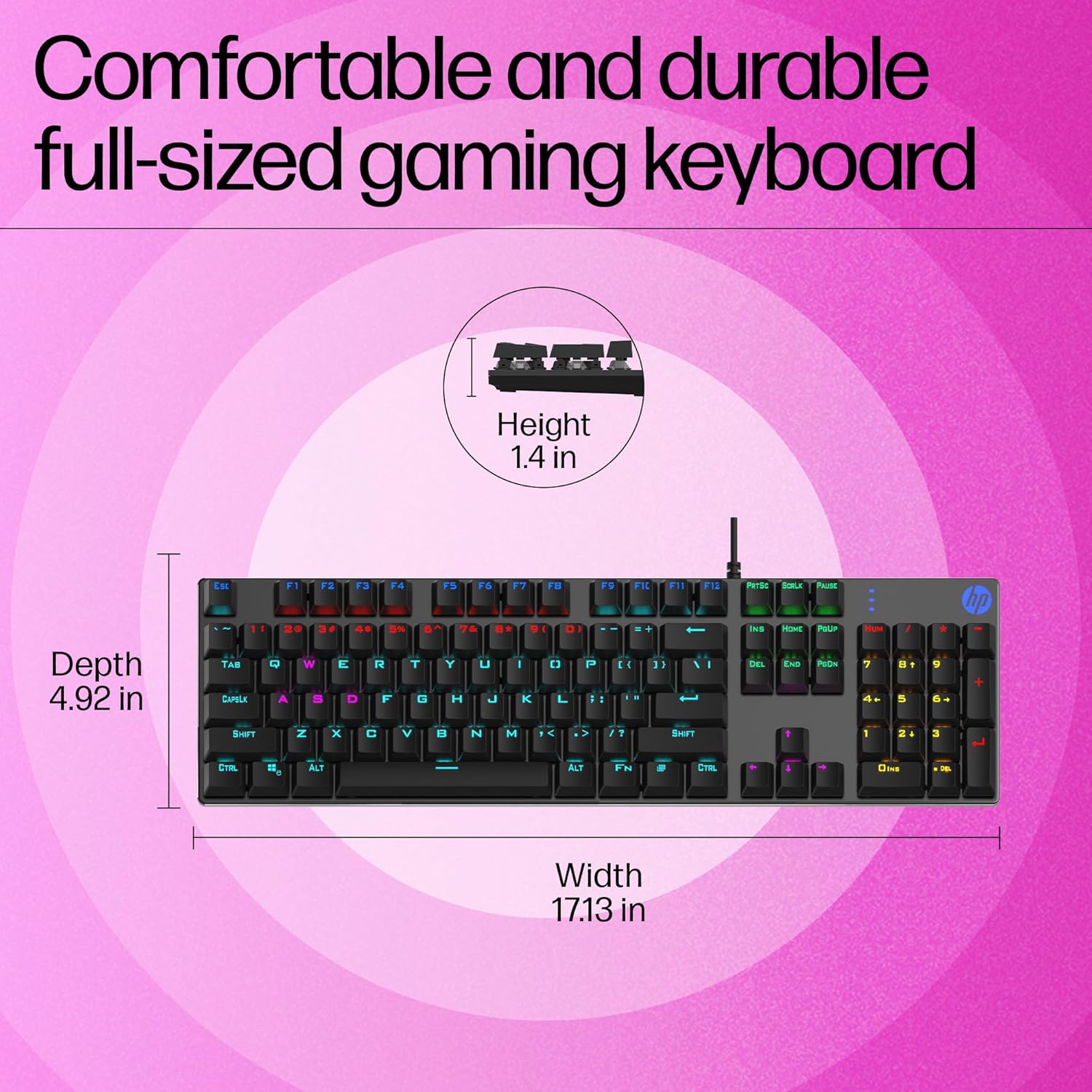 HP GK400F Mechanical Gaming Keyboard
