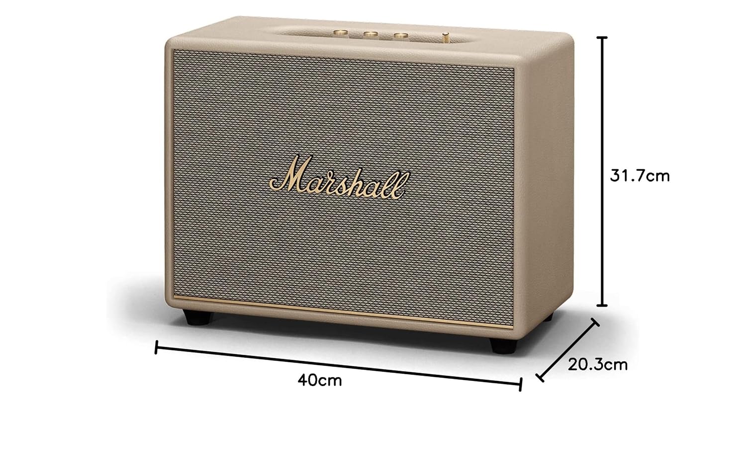 Marshall Woburn III Wired Connectivity Home Speaker with HDMI - Cream