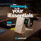 Stuffcool Omni 3-in-1 10000mAh Magnetic Wireless Powerbank