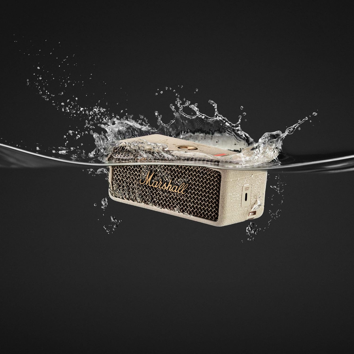 Marshall Emberton III Compact Portable Bluetooth Speaker - Cream