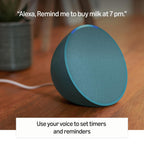 Amazon Echo Pop| Smart speaker with Alexa and Bluetooth
