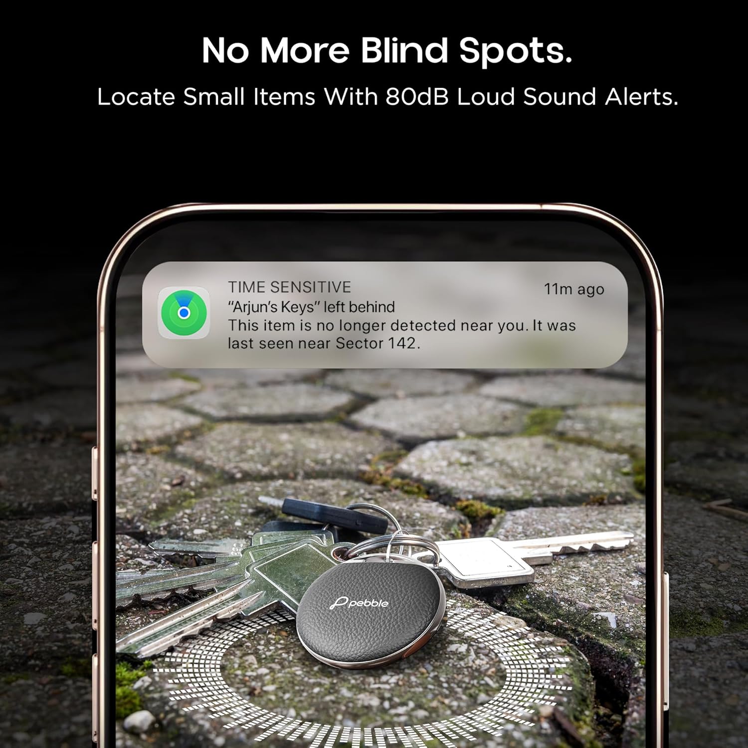 Pebble Drop Tag Worldwide Tracking | Apple Find My App Compatible