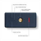 Marshall Emberton III Compact Portable Bluetooth Speaker - Midnight Blue