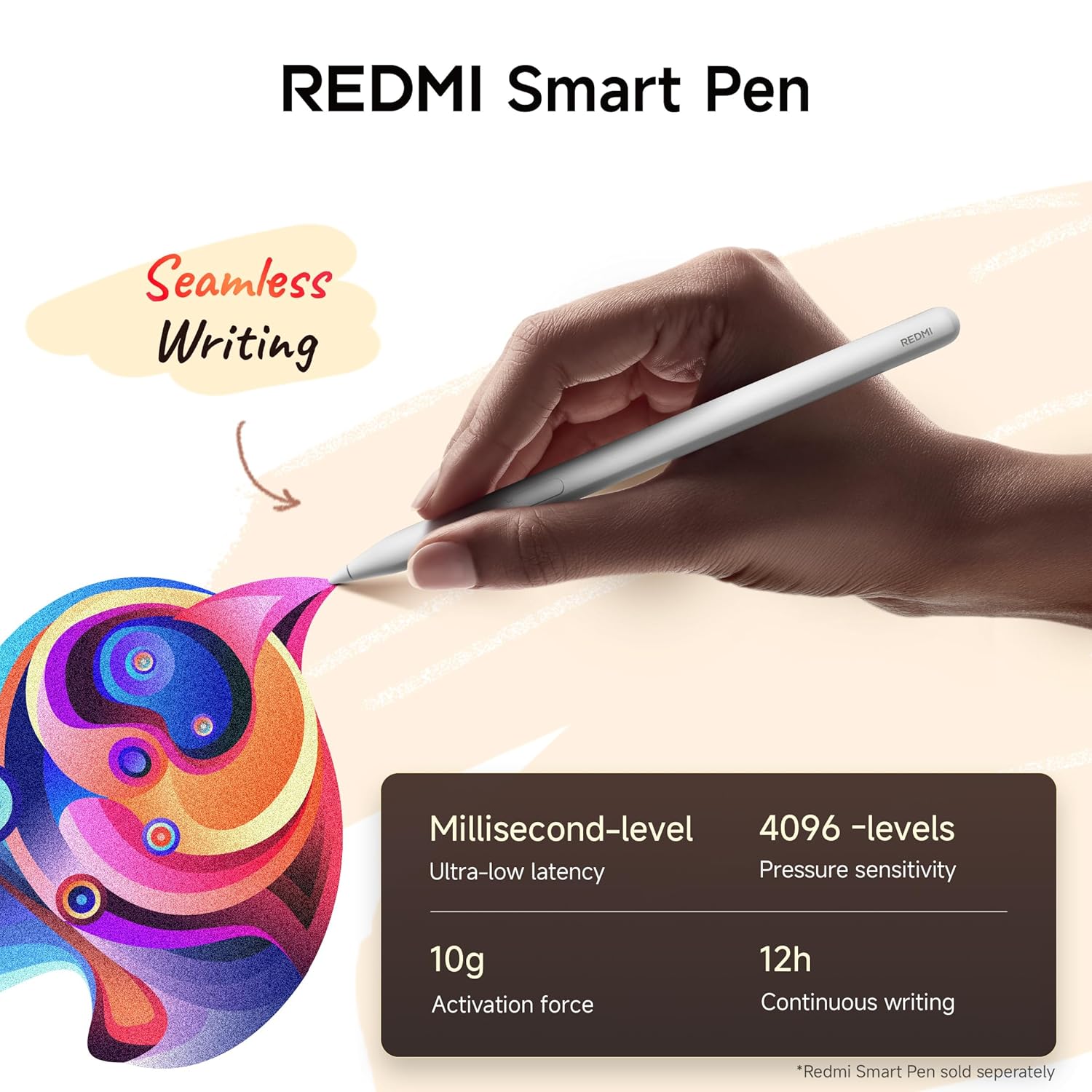 Redmi Pad 2 Wi-Fi + Cellular, Active Pen Support