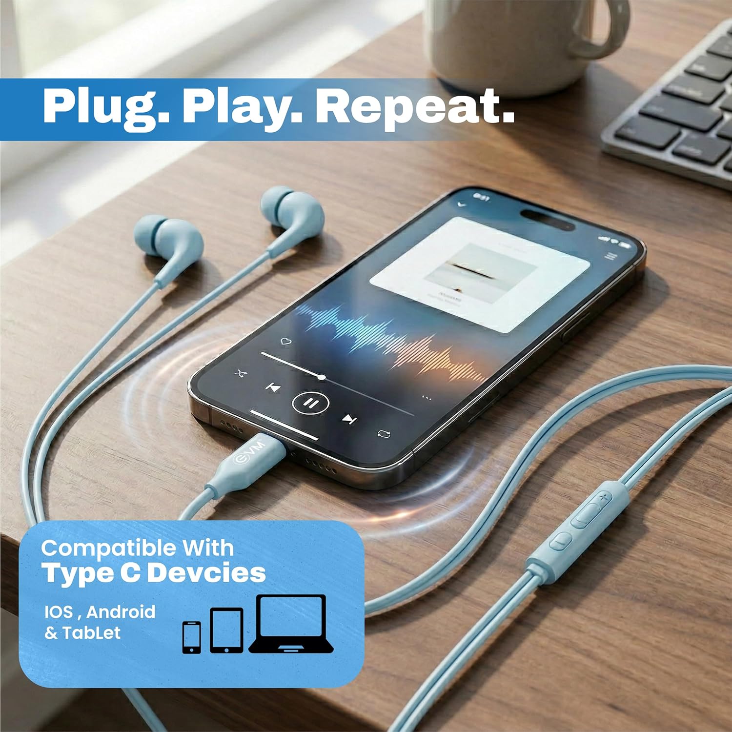 EVM Type-C Wired Earphone