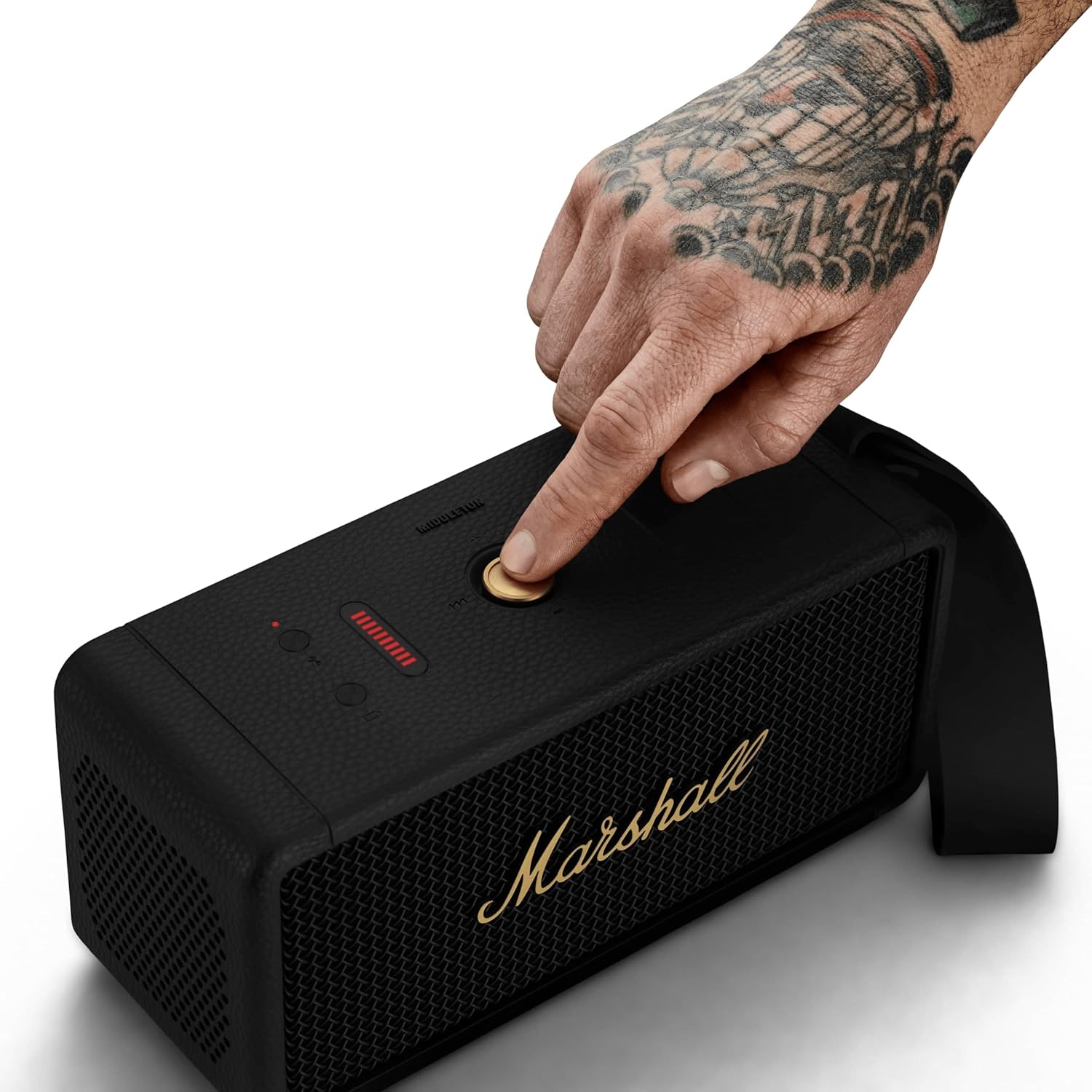 Marshall Middleton Portable Bluetooth Speaker - Black & Brass