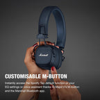 Marshall Major V Wireless On Ear Headphones - Midnight Blue