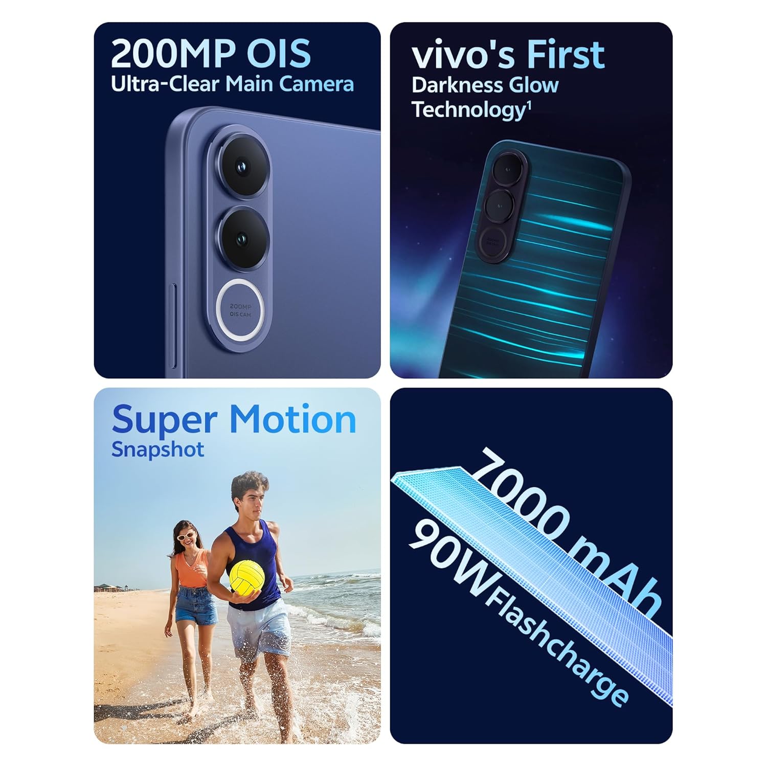 vivo V70 FE 5G (Monsoon Blue, 8GB RAM, 256GB Storage)