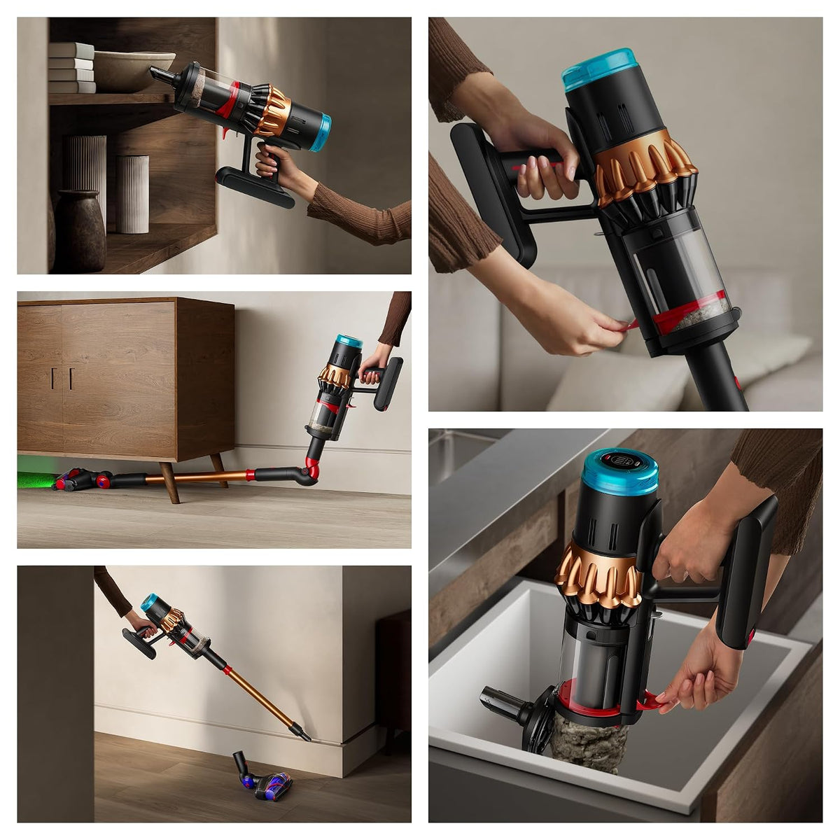 Dyson V16 Piston Animal Cordless Vacuum Cleaner  (Matte Black/Copper)