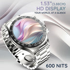 Pebble Zenith 1.53" (3.89 cm) 600 Nits HD Display