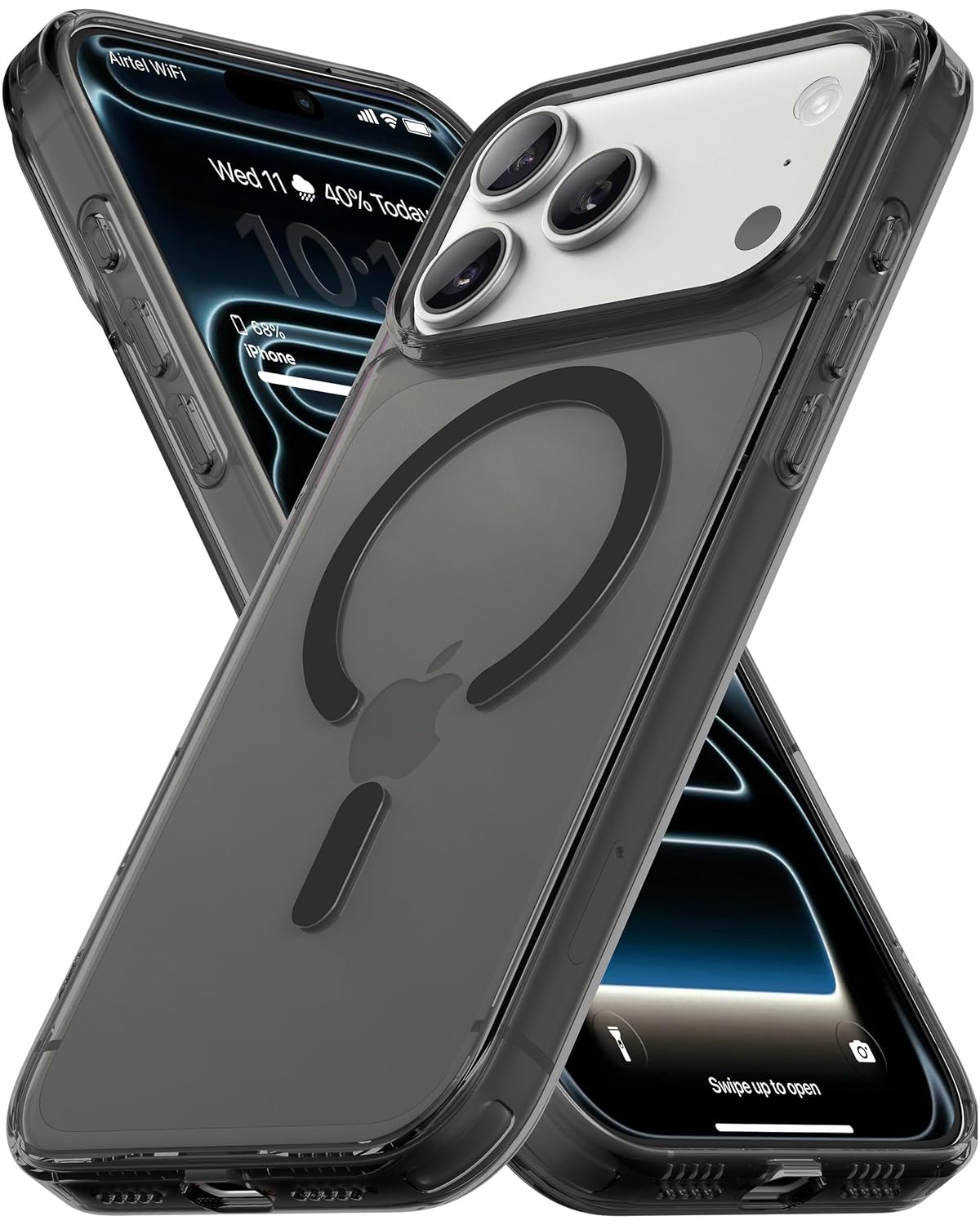 Vaku Luxos® Glassy Magpro TPU for iPhone 17 Pro Max (Smokey Transparent)