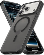 Vaku Luxos® Glassy Magpro Smokey Transparent TPU for iPhone 17 Pro - Smokey Grey