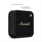 Marshall Willen II Portable Bluetooth Speaker (Black & Brass)