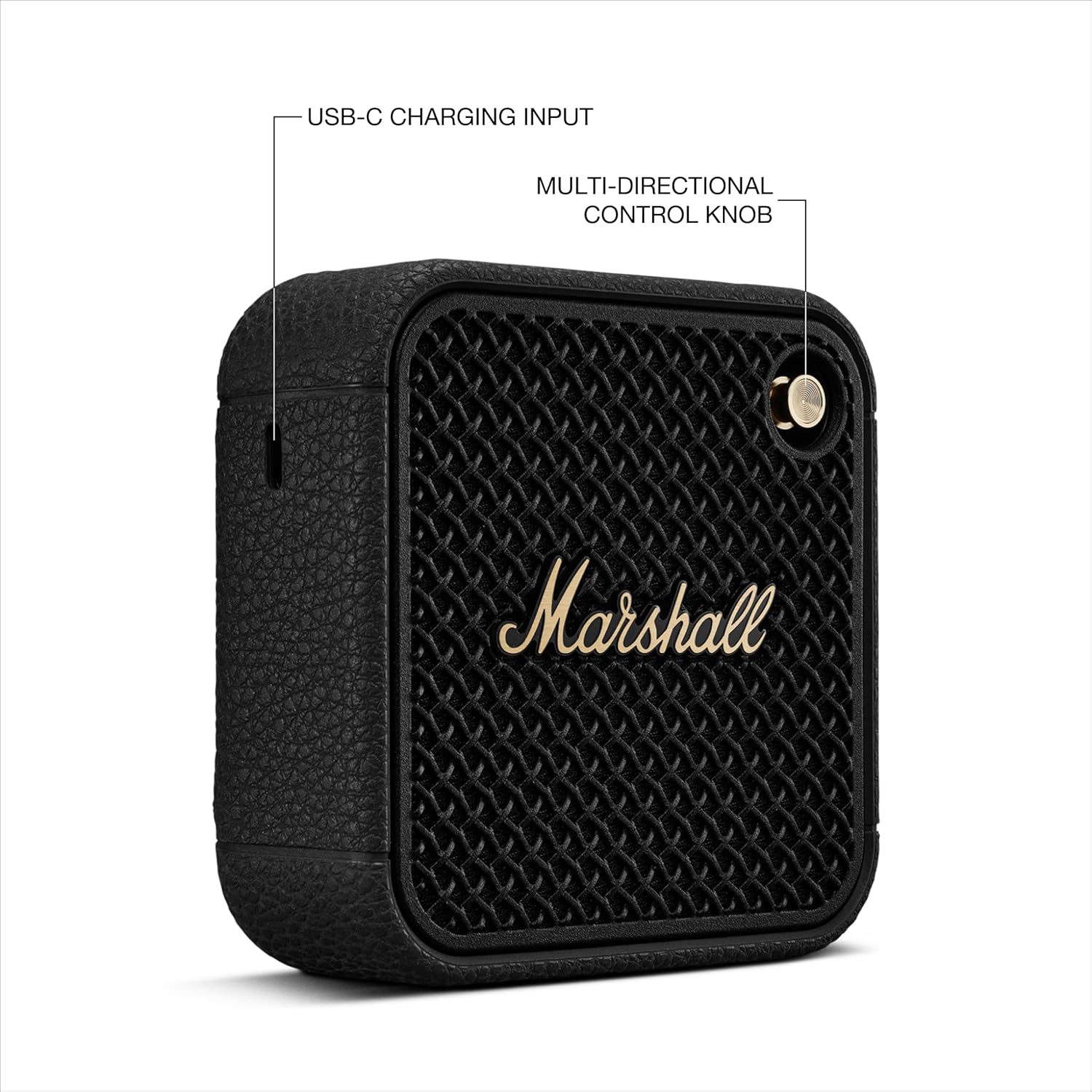 Marshall Willen II Portable Bluetooth Speaker (Black & Brass)