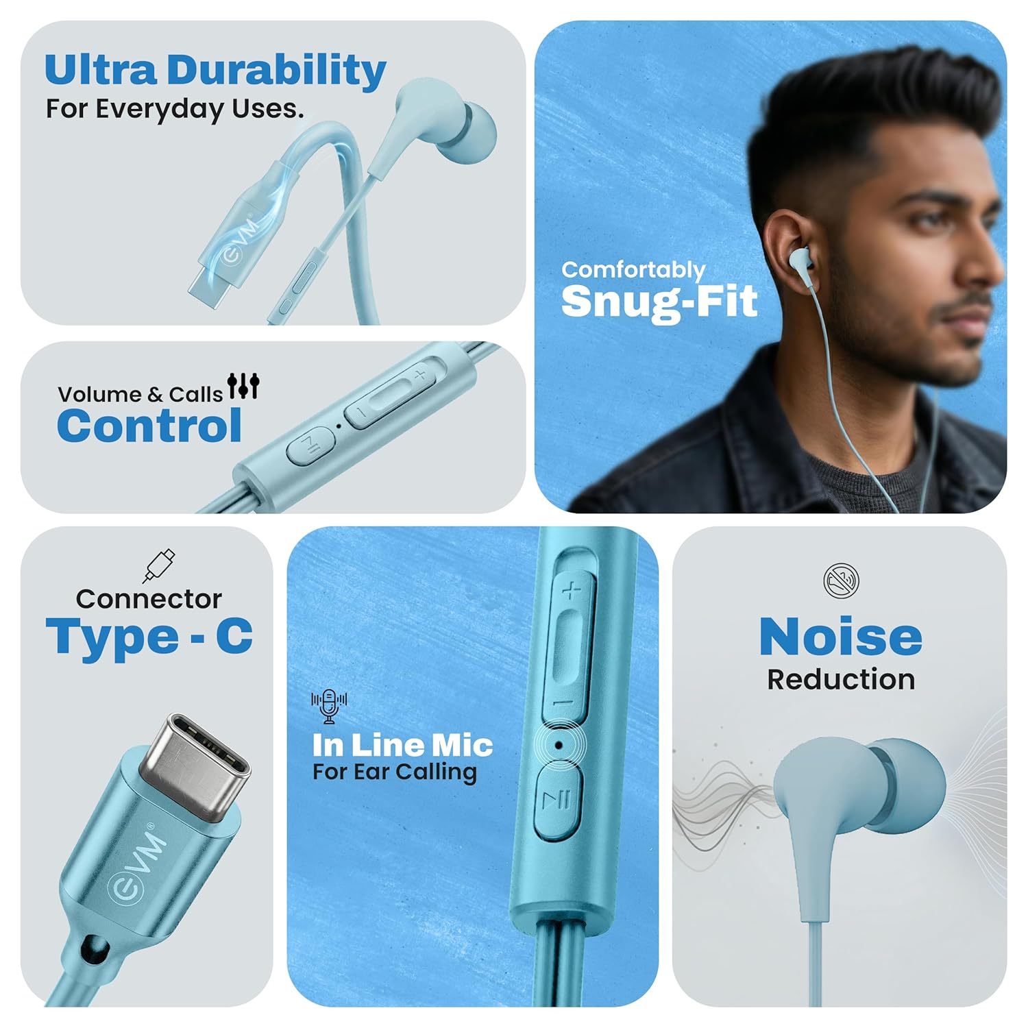 EVM Type-C Wired Earphone
