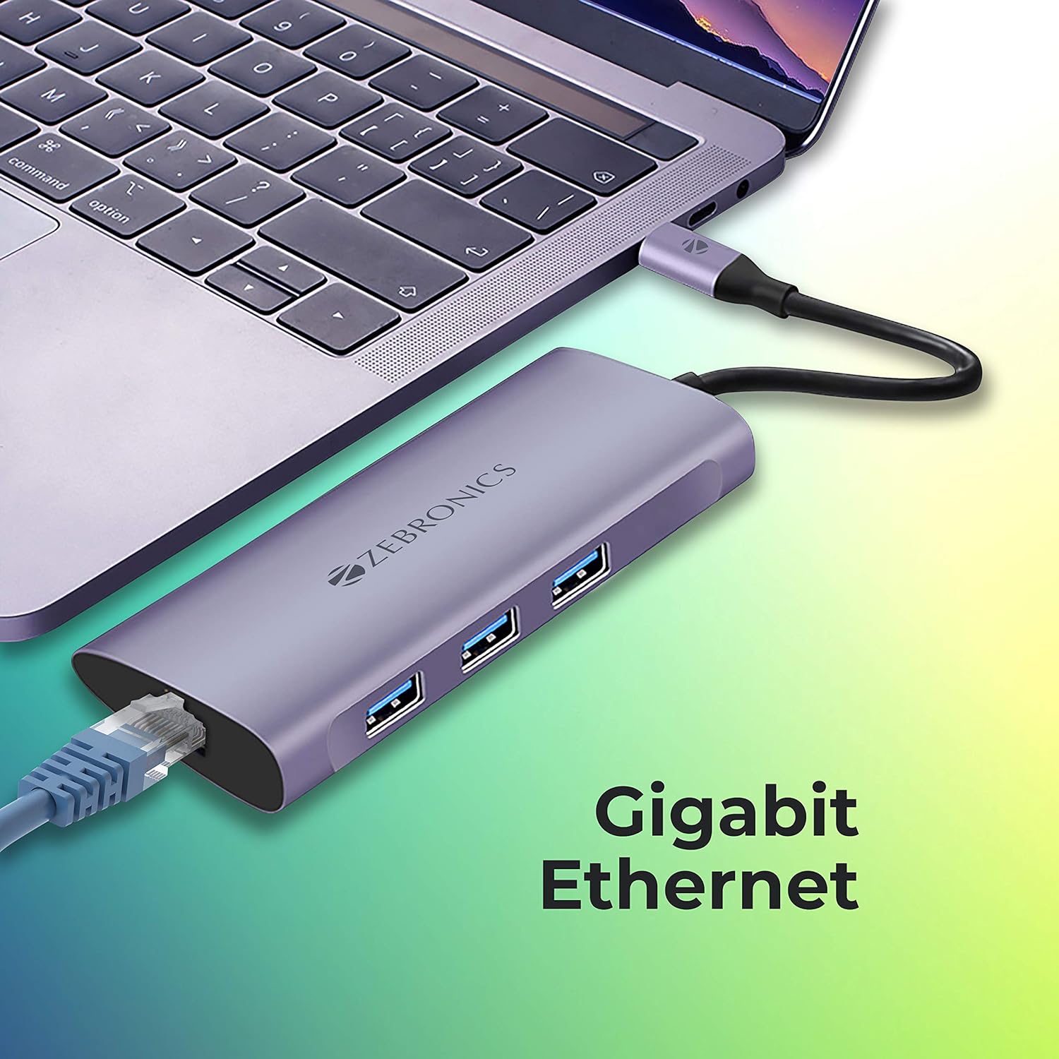 ZEBRONICS 6 in 1 USB Type C Multiport Adapter