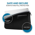 Amkette Neo Case 33.02 cm (13 inch) Multi Pocket Laptop Sleeve for MacBook Air & Pro, Laptops & Ultrabooks (Black - Grey)