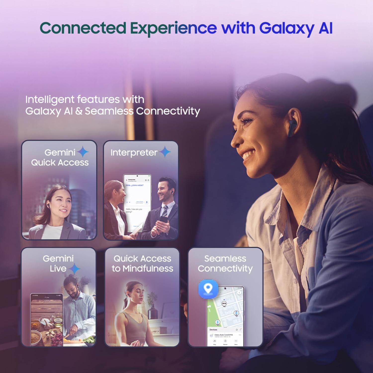 Samsung Galaxy Buds3 FE (Black) with Galaxy AI