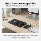 EVM EnEdge 9.7" Ultra-Slim Bluetooth Keyboard with Type-C Rechargeable Battery