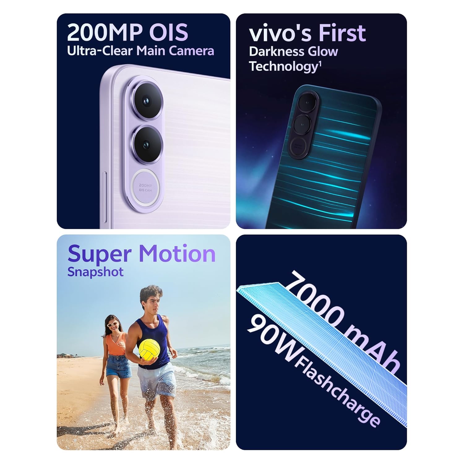 vivo V70 FE 5G (Northern Lights Purple, 8GB RAM, 256GB Storage)