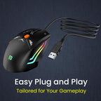 Portronics Vader Wired Gaming Mouse with 6 Buttons