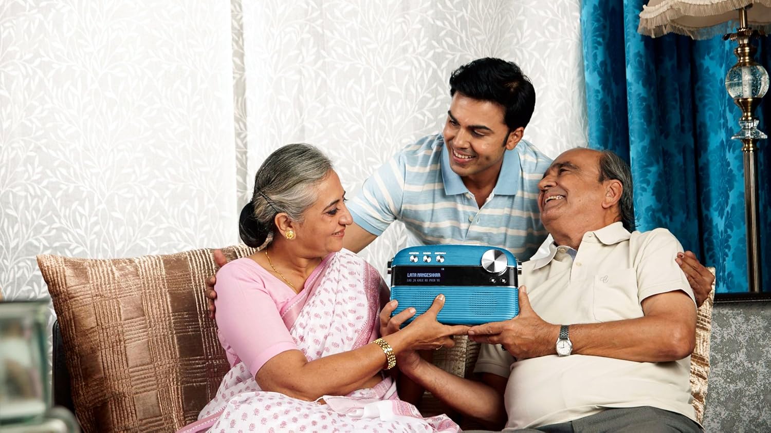 Saregama Carvaan Portable Digital Music Player (Electric Blue)