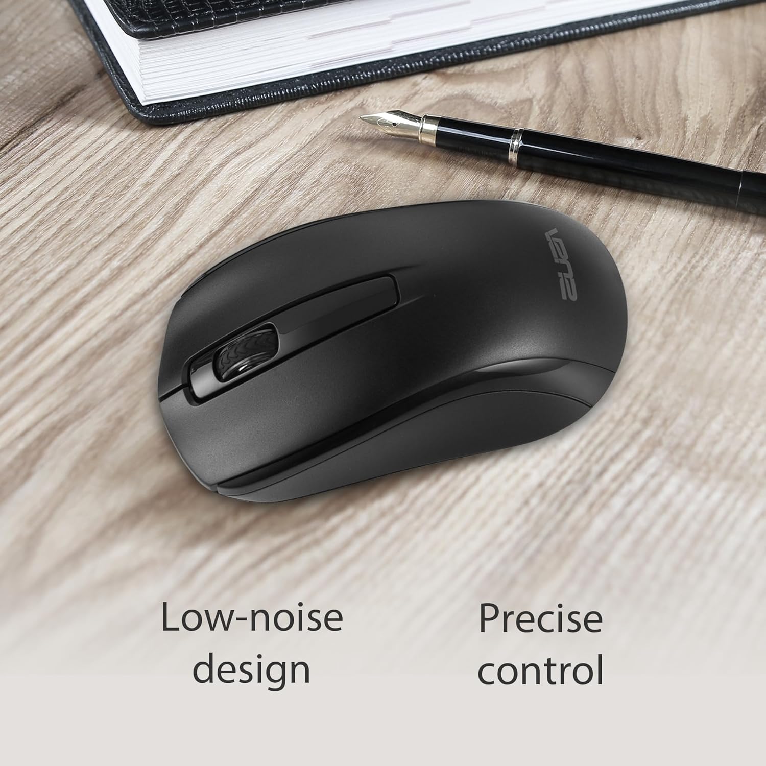 ASUS Wireless Keyboard and Mouse Set CW101, Upto 1000 Adjustable DPI,2.4 GHz Nano Receiver, Gaming-Grade, Laser-Engraved keycaps, Near-Silent Operation, Compact & Light Weight Design (Black)