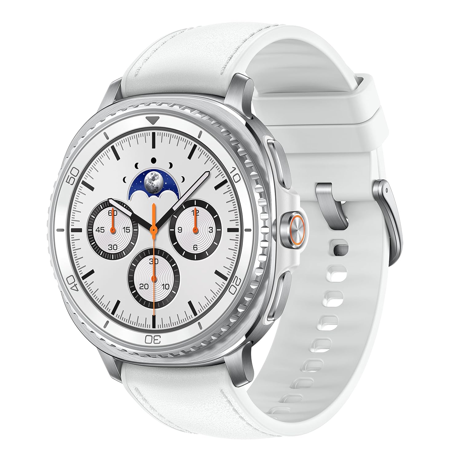 Samsung Galaxy Watch8 Classic (46mm LTE, White) with 3nm Processor