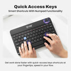EVM EnEdge 9.7" Ultra-Slim Bluetooth Keyboard with Type-C Rechargeable Battery