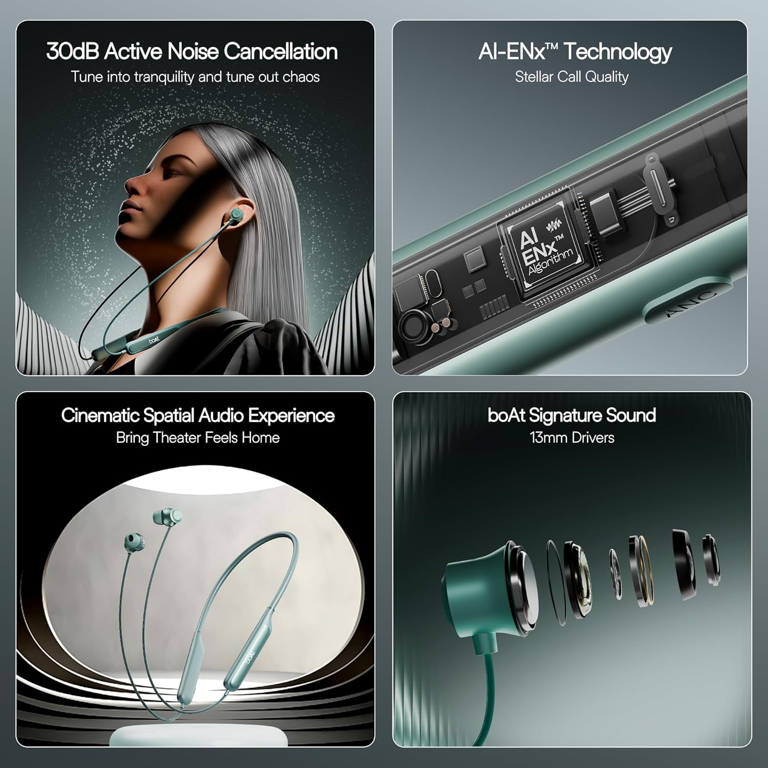 boAt Rockerz 210 ANC Bluetooth in Ear Neckband