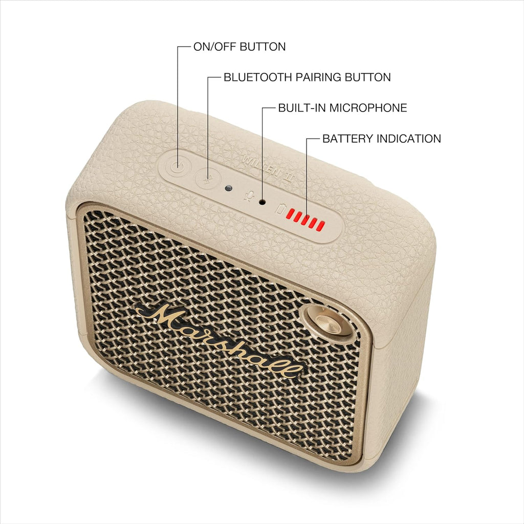 Marshall Willen II Portable Bluetooth Speaker (Cream)