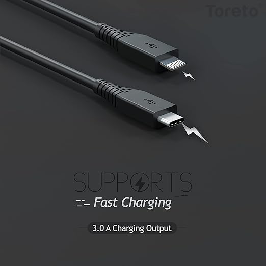 Toreto TOR-868 Type-C to iOS Cable – Fast Charging & Data Sync Cable