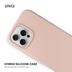 UNIQ LINO HUE Phone Case Compatible with Hybrid iPhone 16 (2024) 6.1, MAGCLICK Charging (Grape Pink)