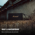 Marshall Middleton II Bluetooth Portable Bluetooth Speaker | Black and Brass