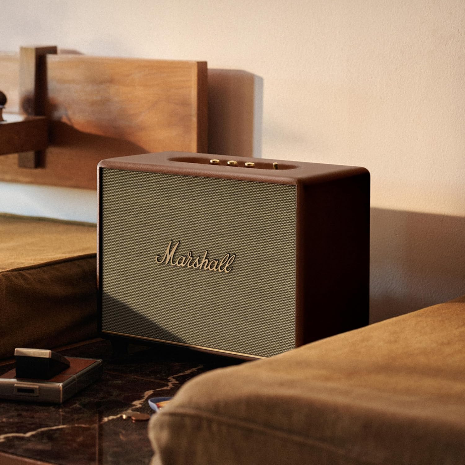Marshall Woburn III Wired Connectivity Home Speaker with HDMI - Brown