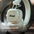 Marshall Major V Wireless On Ear Headphones - Cream