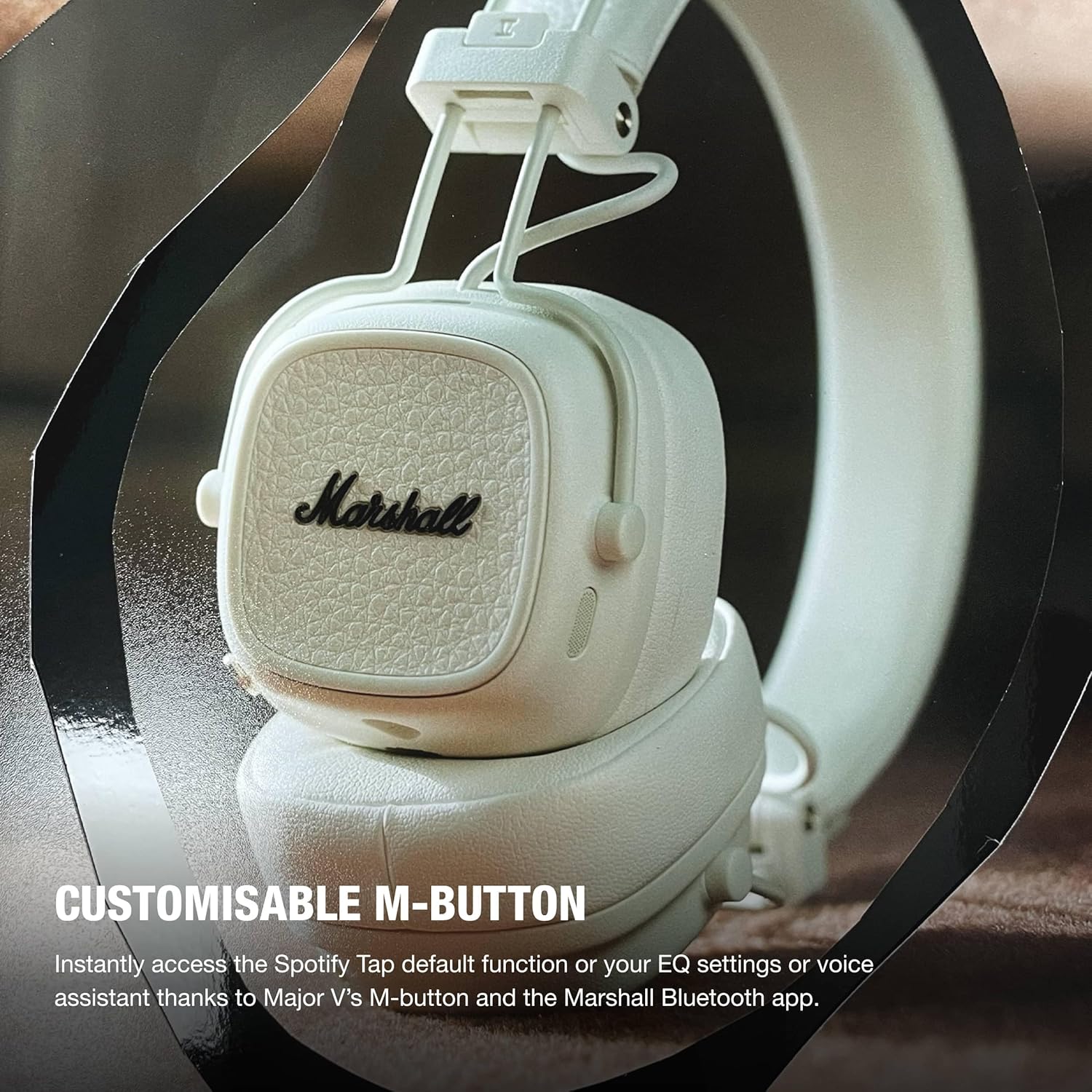 Marshall Major V Wireless On Ear Headphones - Cream
