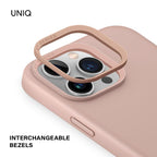 UNIQ LINO HUE Phone Case Compatible with Hybrid iPhone 16 (2024) 6.1, MAGCLICK Charging (Grape Pink)