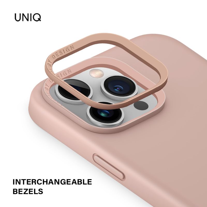 UNIQ LINO HUE Phone Case Compatible with Hybrid iPhone 16 (2024) 6.1, MAGCLICK Charging (Grape Pink)