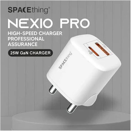 Spacething Nexio Pro 25W GaN Charger – White