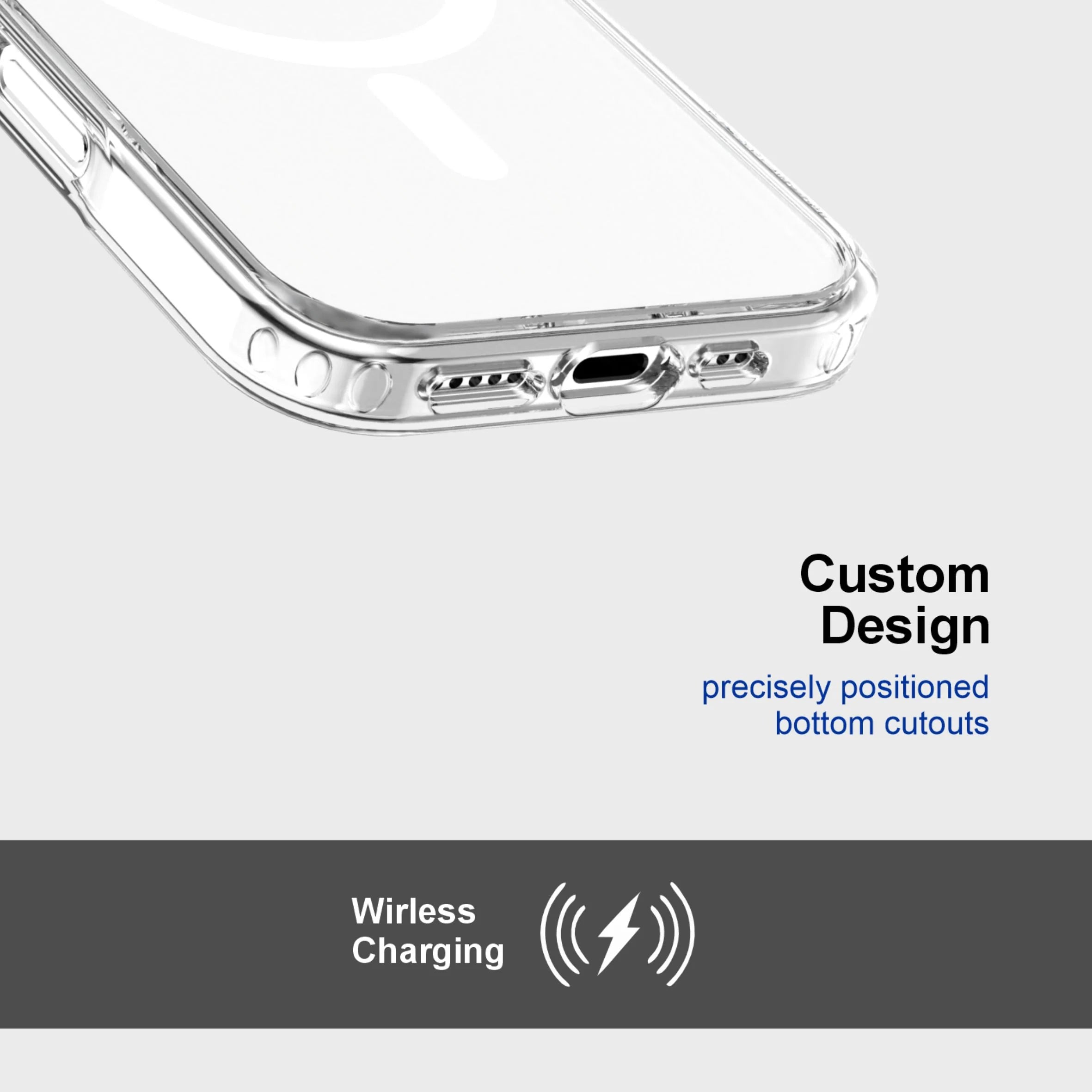 Spacething Minimal MagSafe Case for iPhone 17 - Clear