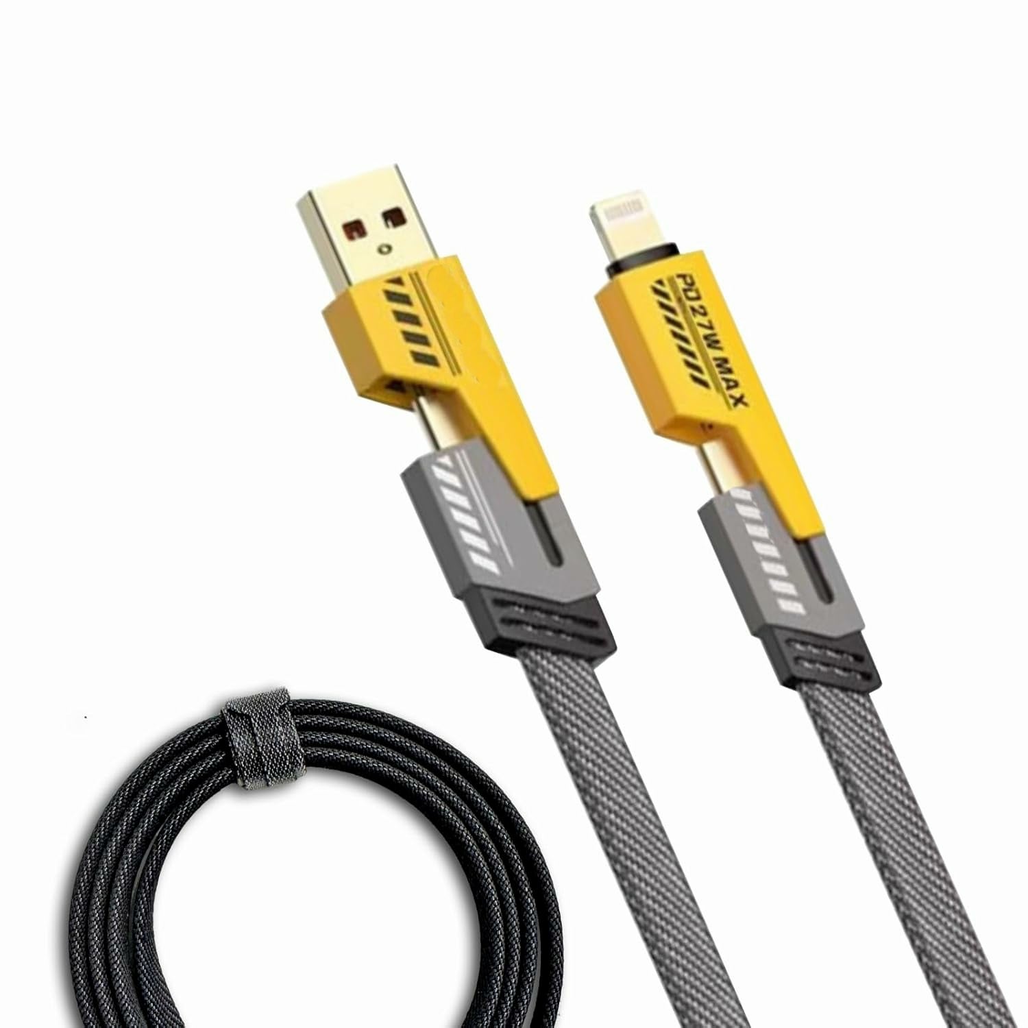 Accede Multi Magic 4-in-1 Charging Cable – USB, Type-C, Lightning & Micro USB Cable
