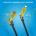 Accede Multi Magic 4-in-1 Charging Cable – USB, Type-C, Lightning & Micro USB Cable