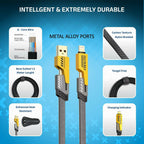 Accede Multi Magic 4-in-1 Charging Cable – USB, Type-C, Lightning & Micro USB Cable