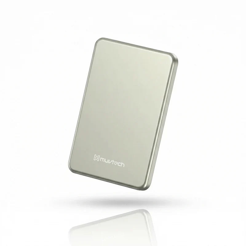 Muvtech AeroSlim 5000mAh Magnetic Wireless Power Bank Grey