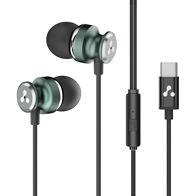 Ambrane T03 Type-C Wired Earphones (Black)