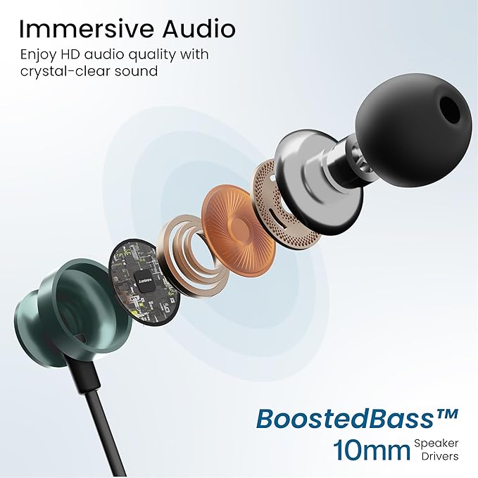 Ambrane T03 Type-C Wired Earphones (Black)