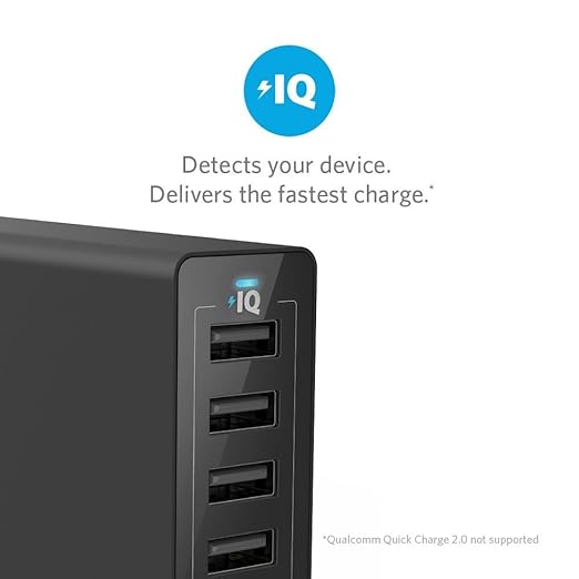 Anker PowerPort 6-Port USB Charger – Multi Device Fast Charging Hub